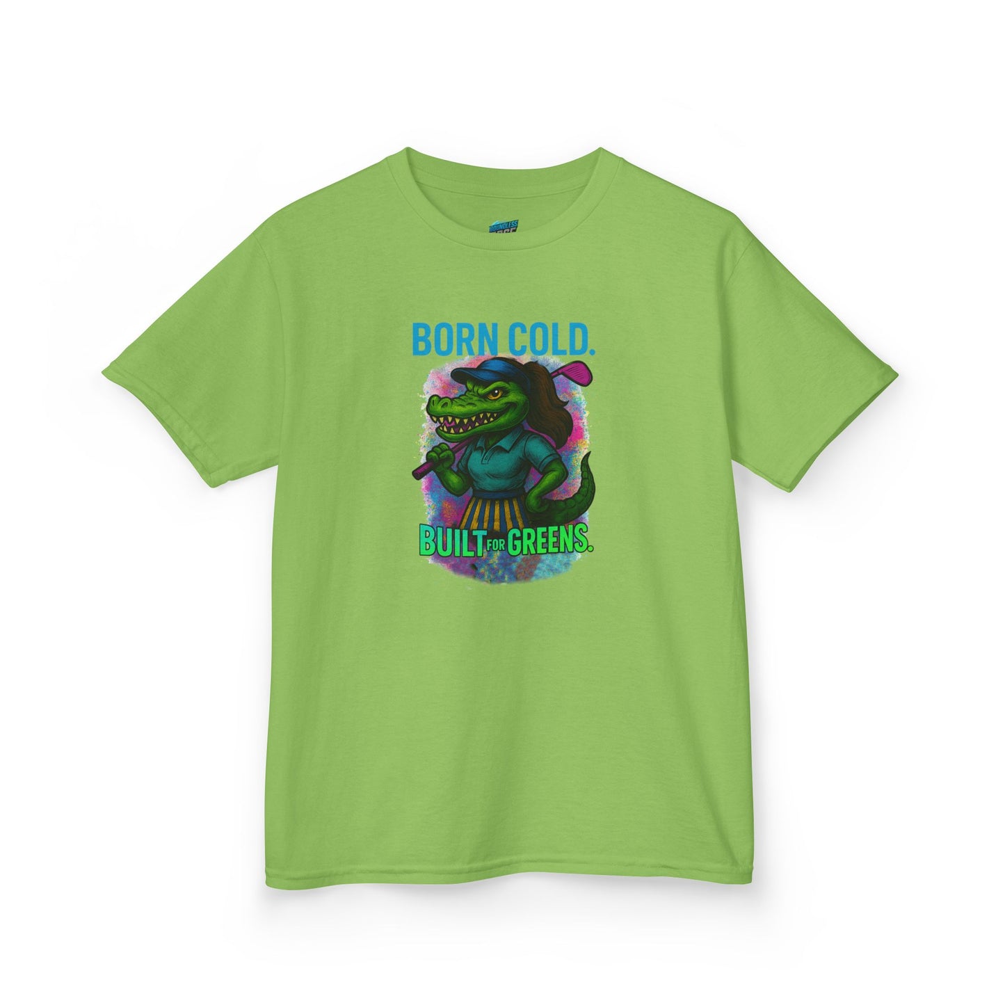 Born Cold. Built For Greens. Gator Golf Girls' Heavy Cotton T-Shirt