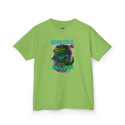 Born Cold. Built For Greens. Gator Golf Girls' Heavy Cotton T-Shirt