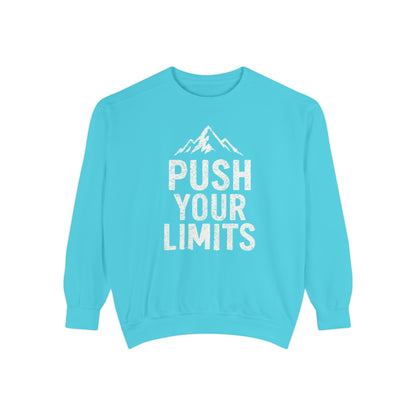 Push Your Limits Vintage Wash Men's Premium Crewneck Sweatshirt