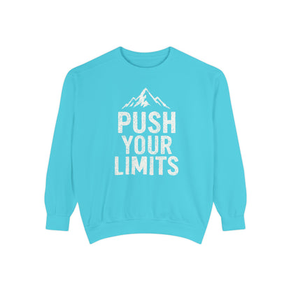 Push Your Limits Vintage Wash Women's Premium Crewneck Sweatshirt