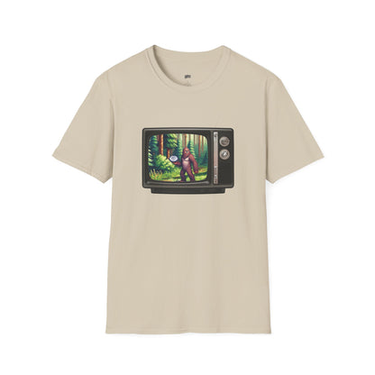 TV Video Game Sasquatch Disc Golf Men's Basic T-Shirt