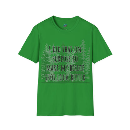 I Did That On Purpose... Disc Golf Humor Women's Basic Softstyle T-Shirt