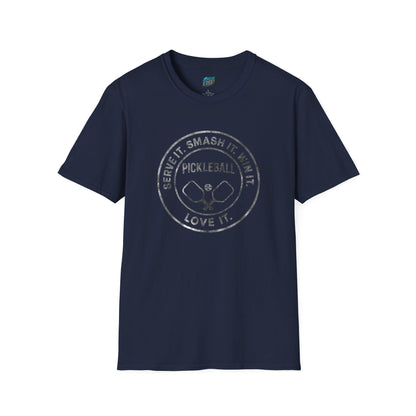 Serve it. Smash it. Win it. Love it. Pickleball Men's Basic T-Shirt