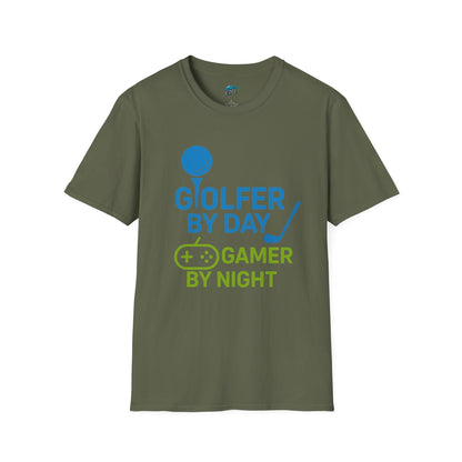 Golfer by Day, Gamer by Night Men's Basic T-Shirt