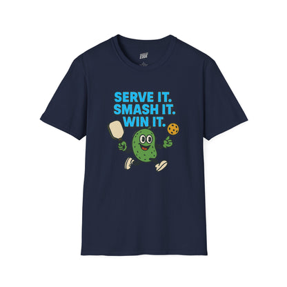 Serve it. Smash it. Win it. Pickleball Men's Basic T-Shirt