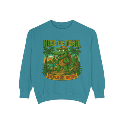 Hike the Trail Explore More Hiking Women's Premium Crewneck Sweatshirt