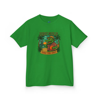 Take the Shot Disc Golf Gator Boys' Heavy Cotton T-Shirt