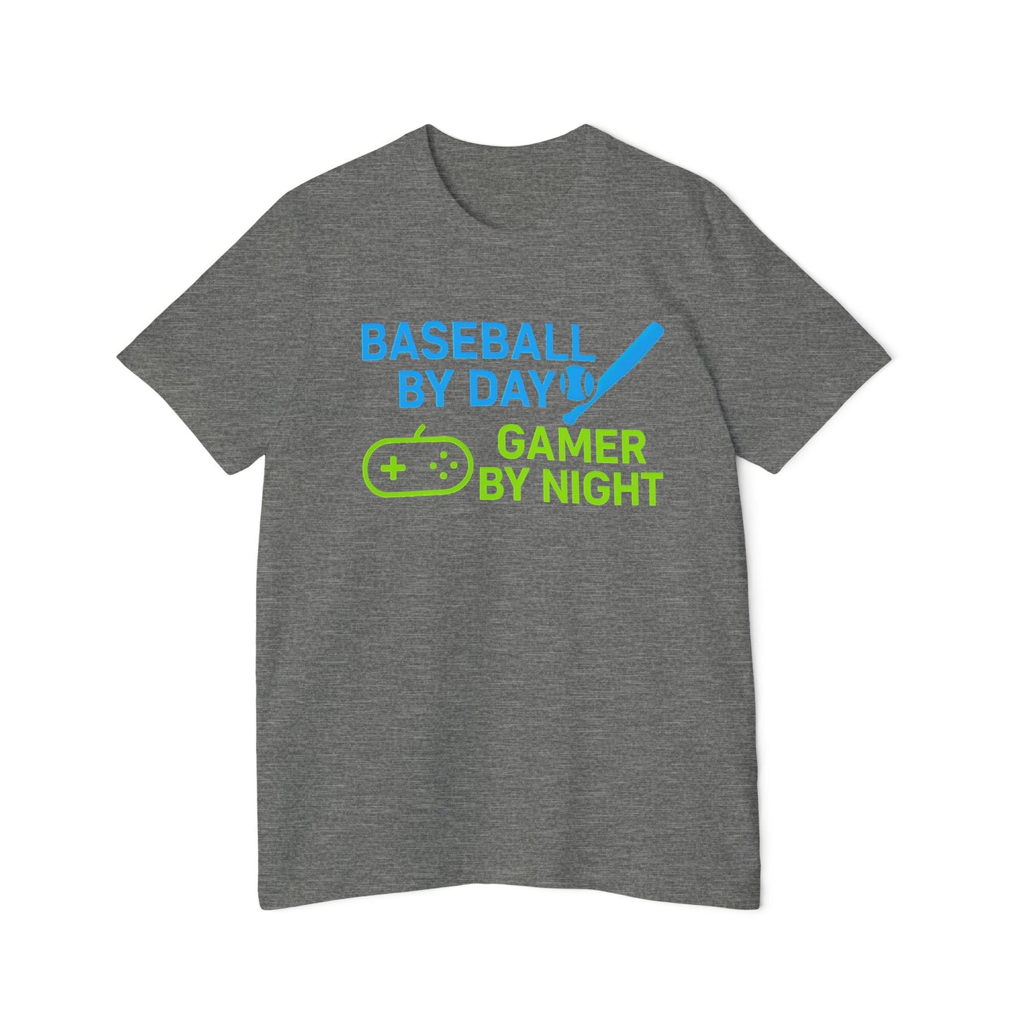 Baseball by Day, Gamer by Night Men's Premium T-Shirt