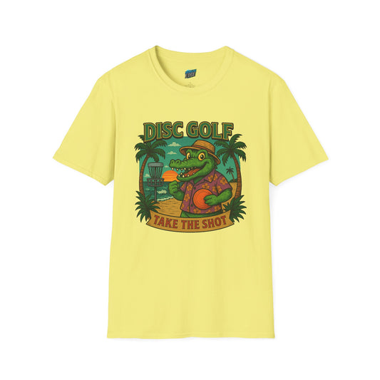 Take the Shot Disc Golf Gator Women's Basic T-Shirt