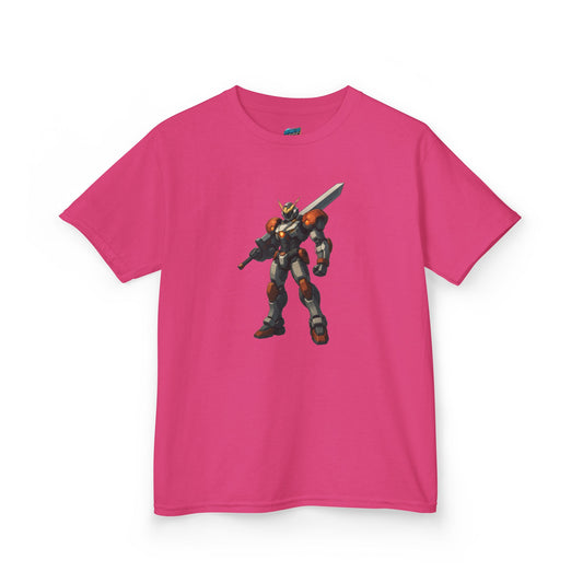 Mech Anime Girls' Heavy Cotton T-Shirt