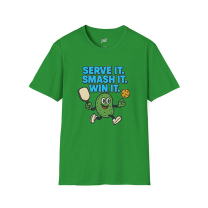 Serve it. Smash it. Win it. Pickleball Men's Basic T-Shirt