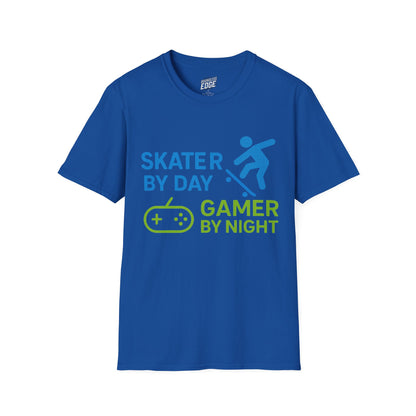 Skater by Day, Gamer by Night Skateboarding Women's Basic T-Shirt