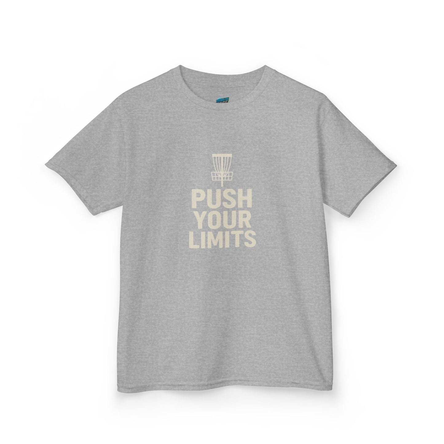 Push Your Limits Disc Golf Girls' Heavy Cotton T-Shirt