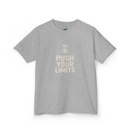 Push Your Limits Disc Golf Boys' Heavy Cotton T-Shirt