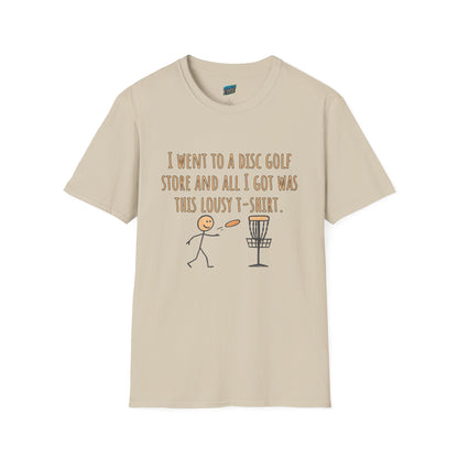 A Lousy T-Shirt Disc Golf Humor Men's Basic T-Shirt