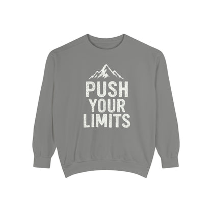 Push Your Limits Vintage Wash Men's Premium Crewneck Sweatshirt
