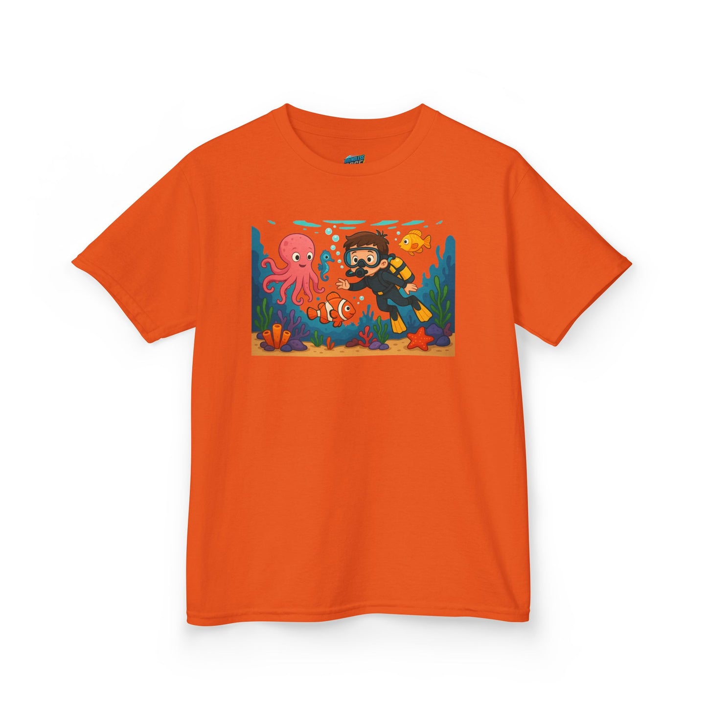 Ocean Explorer Playing with Danger Boys' Heavy Cotton T-Shirt