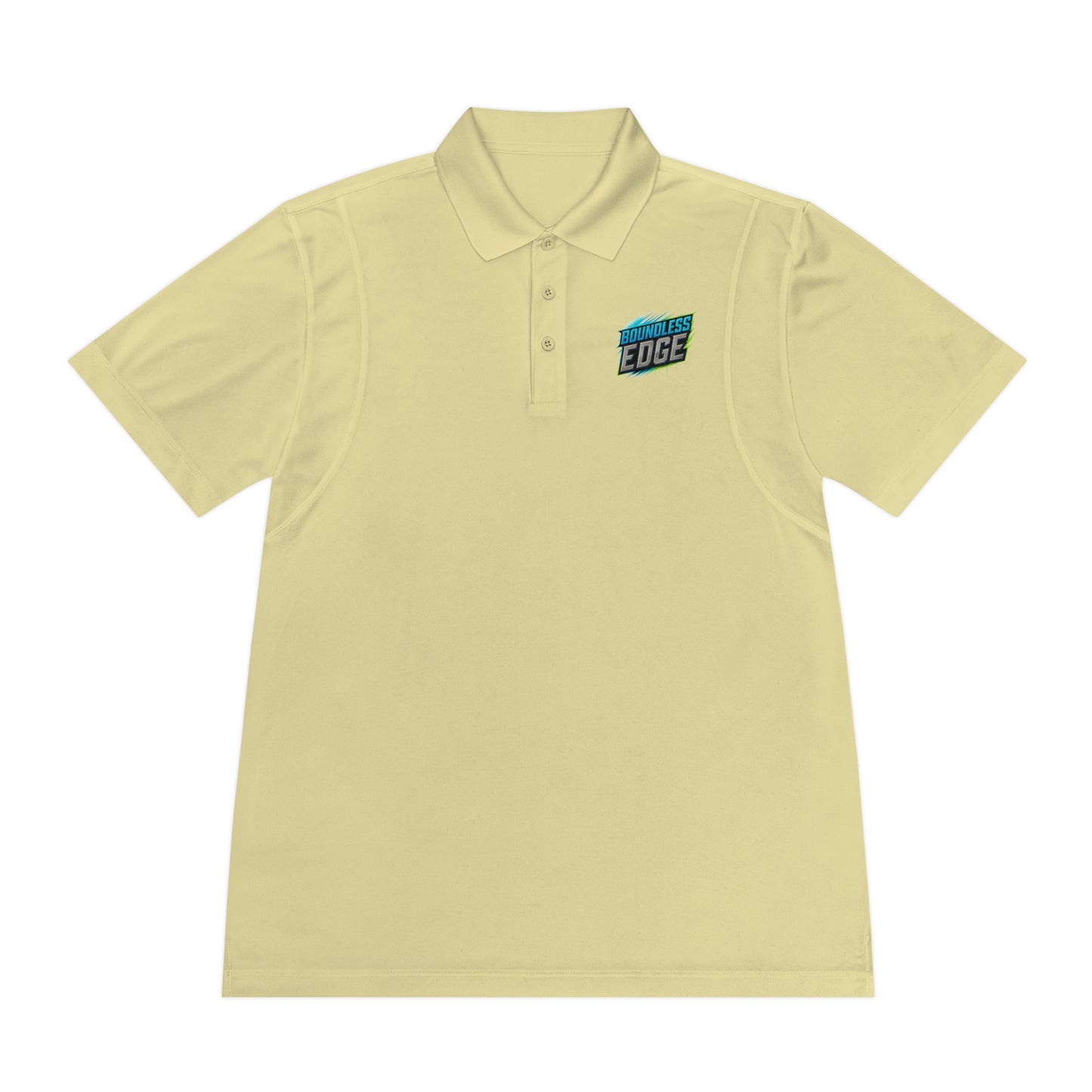 Boundless Edge Disc Golf Men's Sport Polo Premium T-Shirt