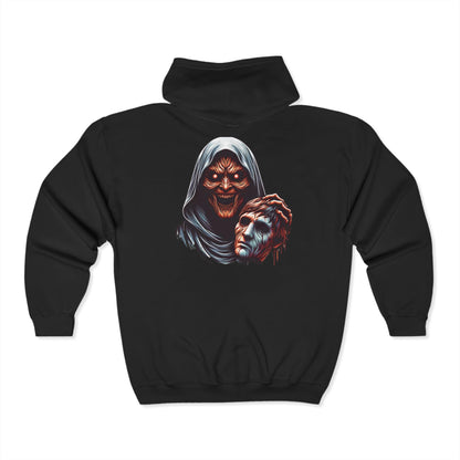 Horror Men's Heavy Blend Full Zip-Up Hoodie Sweatshirt