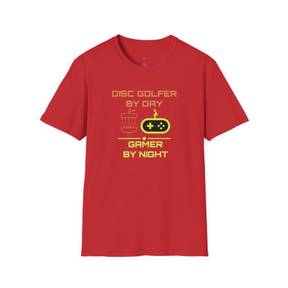 Disc Golf by Day, Gamer by Night Men's Basic T-Shirt