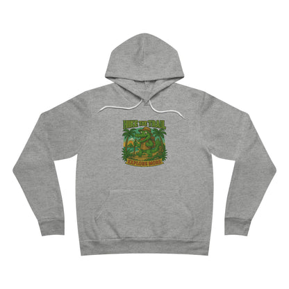 Hike the Trail - Explore More Hiking Women's Premium Fleece Pullover Hoodie Sweatshirt