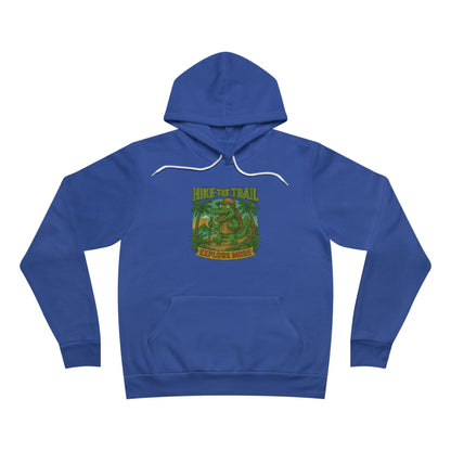 Hike the Trail - Explore More Hiking Men's Premium Fleece Pullover Hoodie Sweatshirt