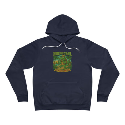 Hike the Trail - Explore More Hiking Men's Premium Fleece Pullover Hoodie Sweatshirt