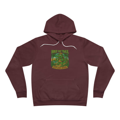 Hike the Trail - Explore More Hiking Women's Premium Fleece Pullover Hoodie Sweatshirt