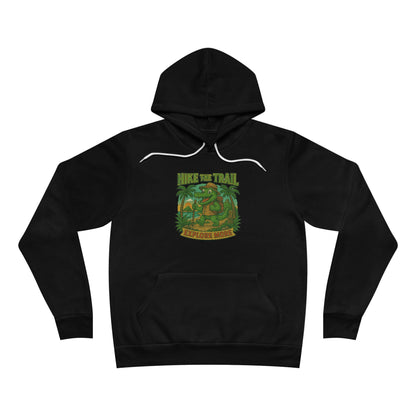 Hike the Trail - Explore More Hiking Men's Premium Fleece Pullover Hoodie Sweatshirt