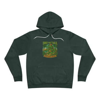 Hike the Trail - Explore More Hiking Women's Premium Fleece Pullover Hoodie Sweatshirt