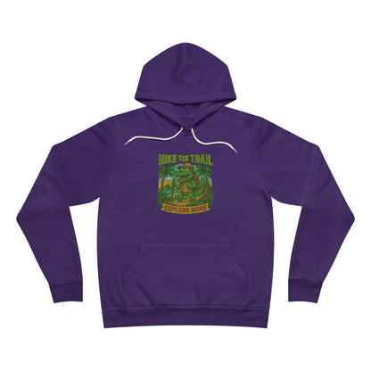 Hike the Trail - Explore More Hiking Men's Premium Fleece Pullover Hoodie Sweatshirt