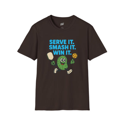 Serve it. Smash it. Win it. Pickleball Men's Basic T-Shirt
