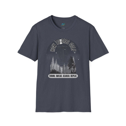 How to Disc Golf Humor Men's Basic Softstyle T-Shirt