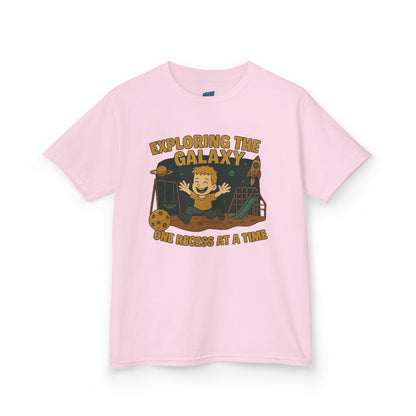 Exploring the Galaxy... Playing with Danger Boys' Heavy Cotton T-Shirt