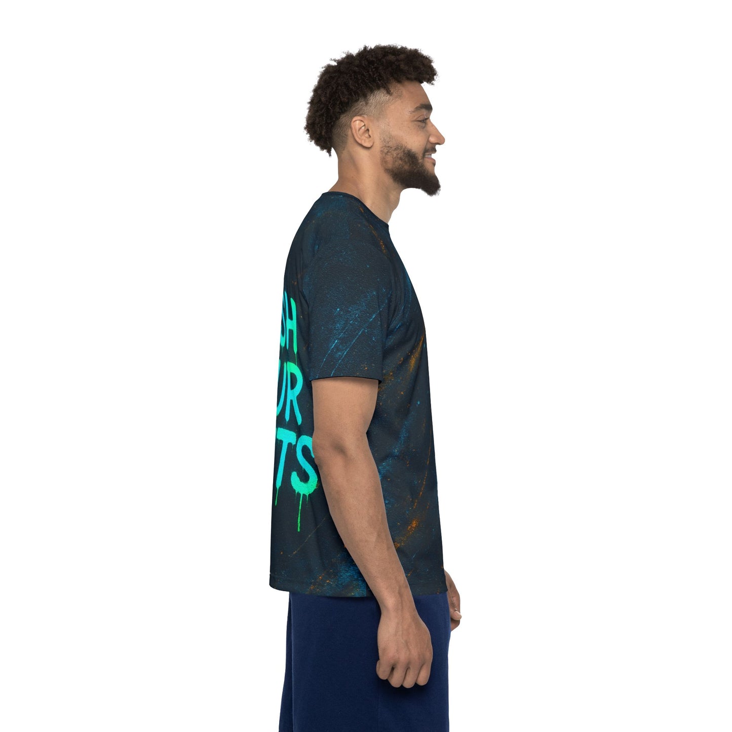 Spray Paint Design Push Your Limits Men's Jersey Premium T-Shirt