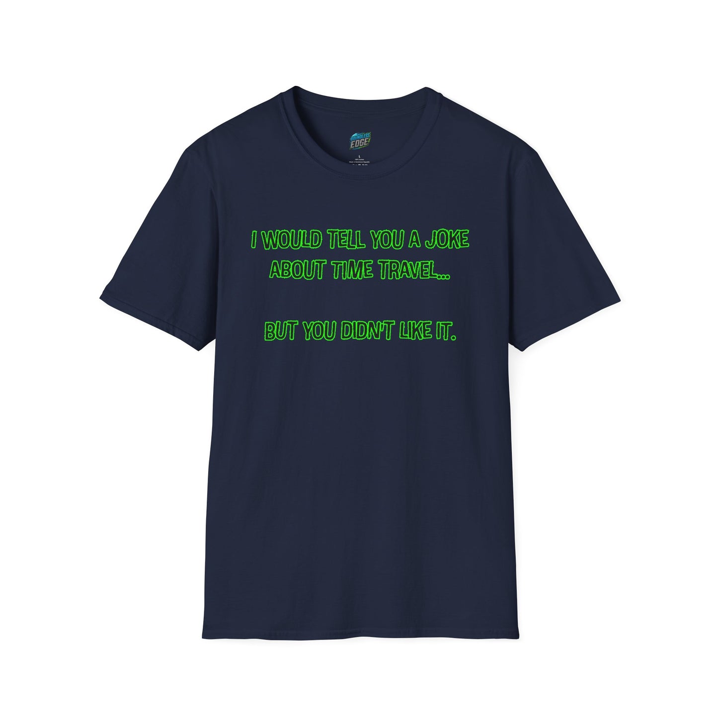 Time Travel Joke Dad Joke Humor Men's Basic T-Shirt