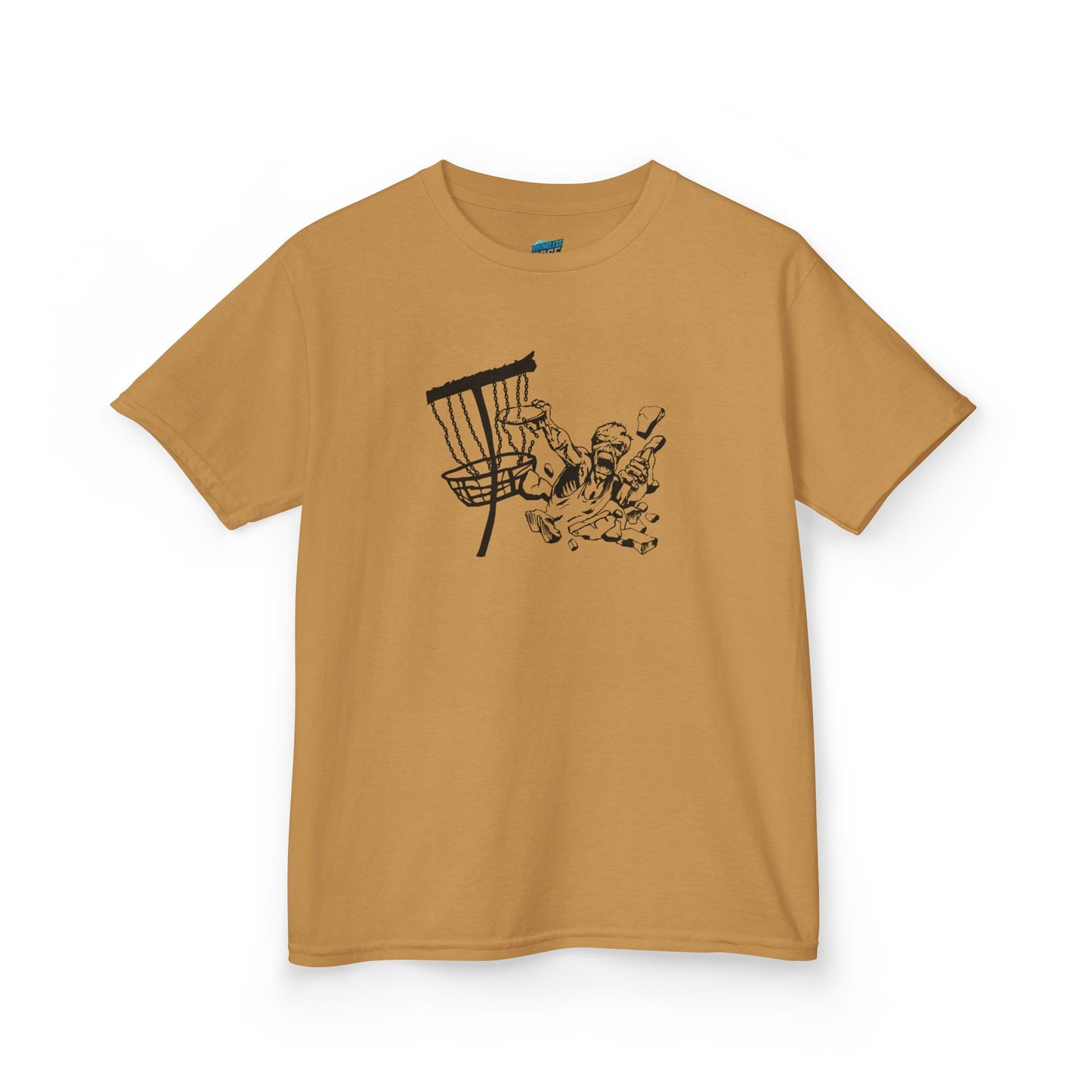 Putting Zombie Disc Golf Girls' Heavy Cotton T-Shirt