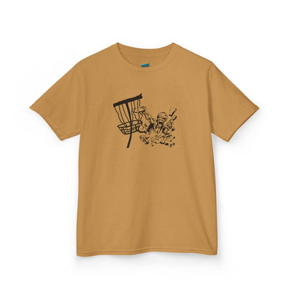 Putting Zombie Disc Golf Girls' Heavy Cotton T-Shirt