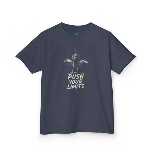 Push Your Limits Hiking Boys' Heavy Cotton T-Shirt