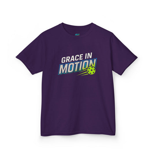 Grace in Motion Pickleball Girls' Heavy Cotton T-Shirt