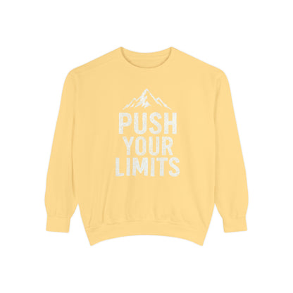 Push Your Limits Vintage Wash Men's Premium Crewneck Sweatshirt