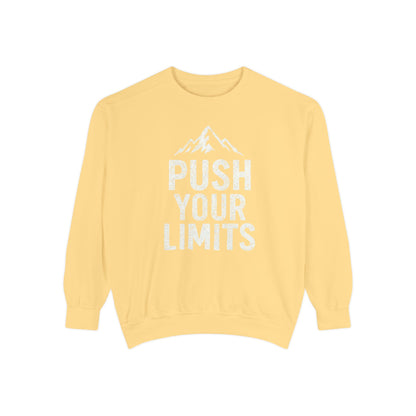Push Your Limits Vintage Wash Women's Premium Crewneck Sweatshirt