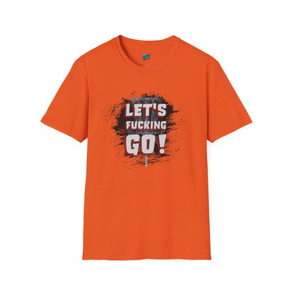 Let's F****** Go! Disc Golf Adult Humor Men's Basic Softstyle T-Shirt
