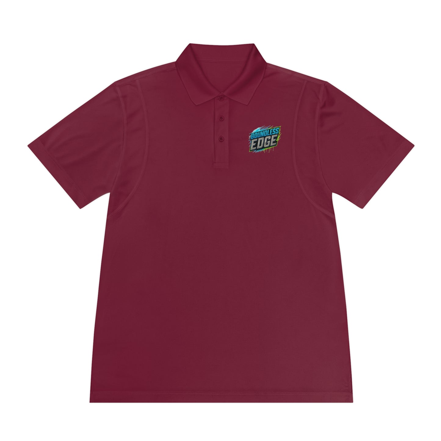 Boundless Edge Disc Golf Men's Sport Polo Premium T-Shirt