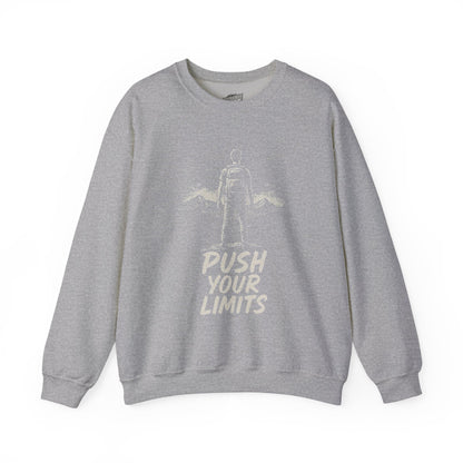 Summit Edition Push Your Limits Hiking Men's Basic Crewneck Sweatshirt