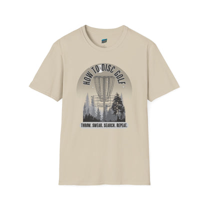How to Disc Golf Humor Men's Basic Softstyle T-Shirt