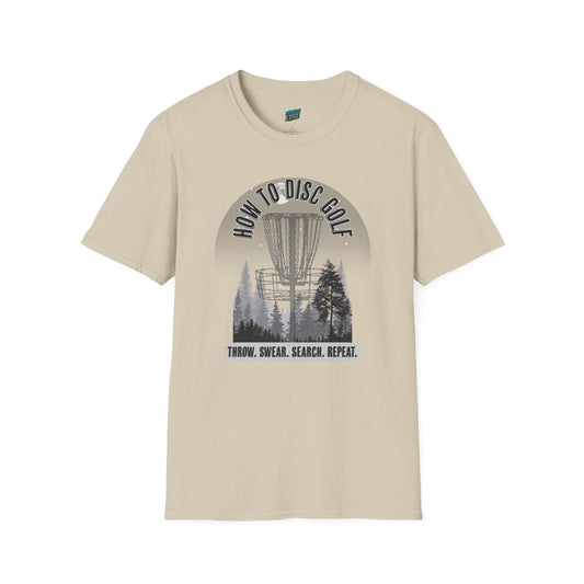 How to Disc Golf Humor Men's Basic Softstyle T-Shirt