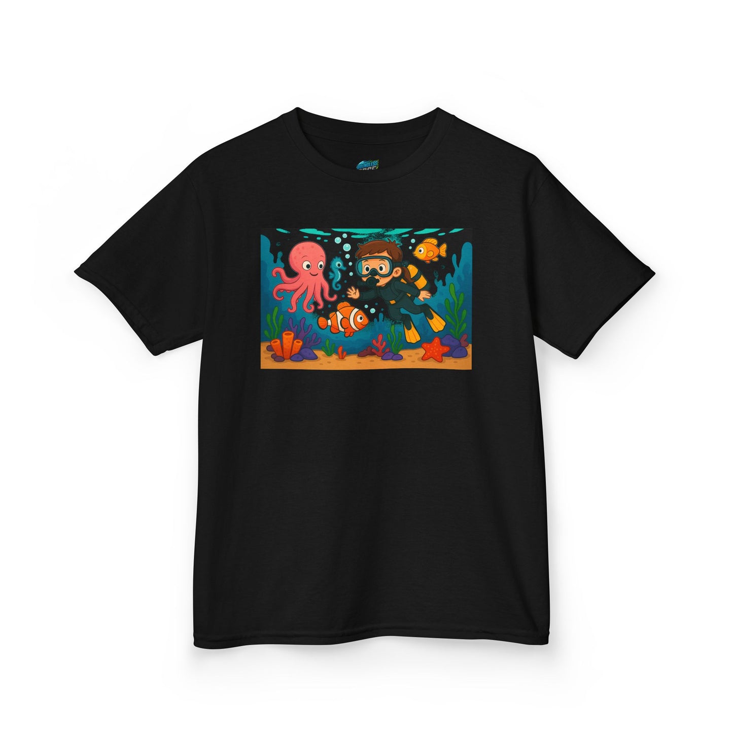Ocean Explorer Playing with Danger Girls' Heavy Cotton T-Shirt