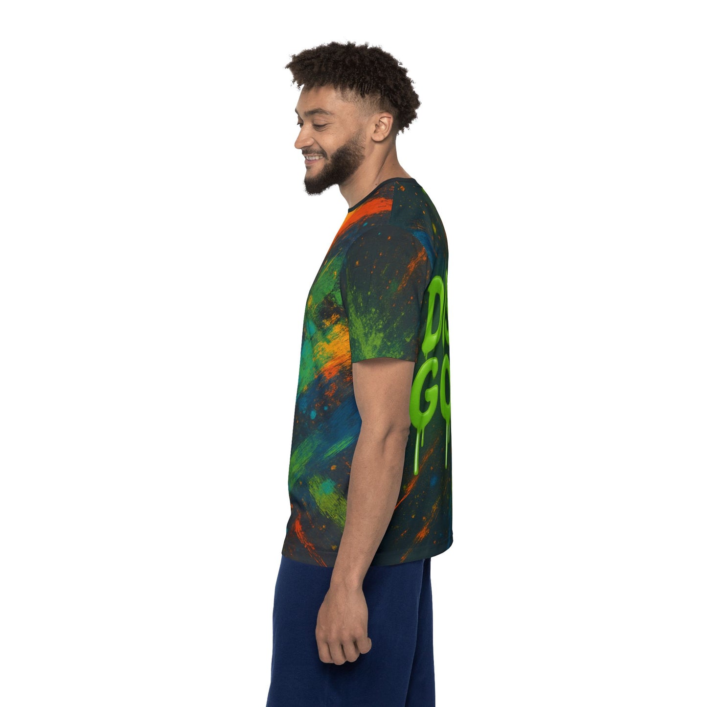 Spray Paint Design Disc Golf Men's Jersey Premium T-Shirt
