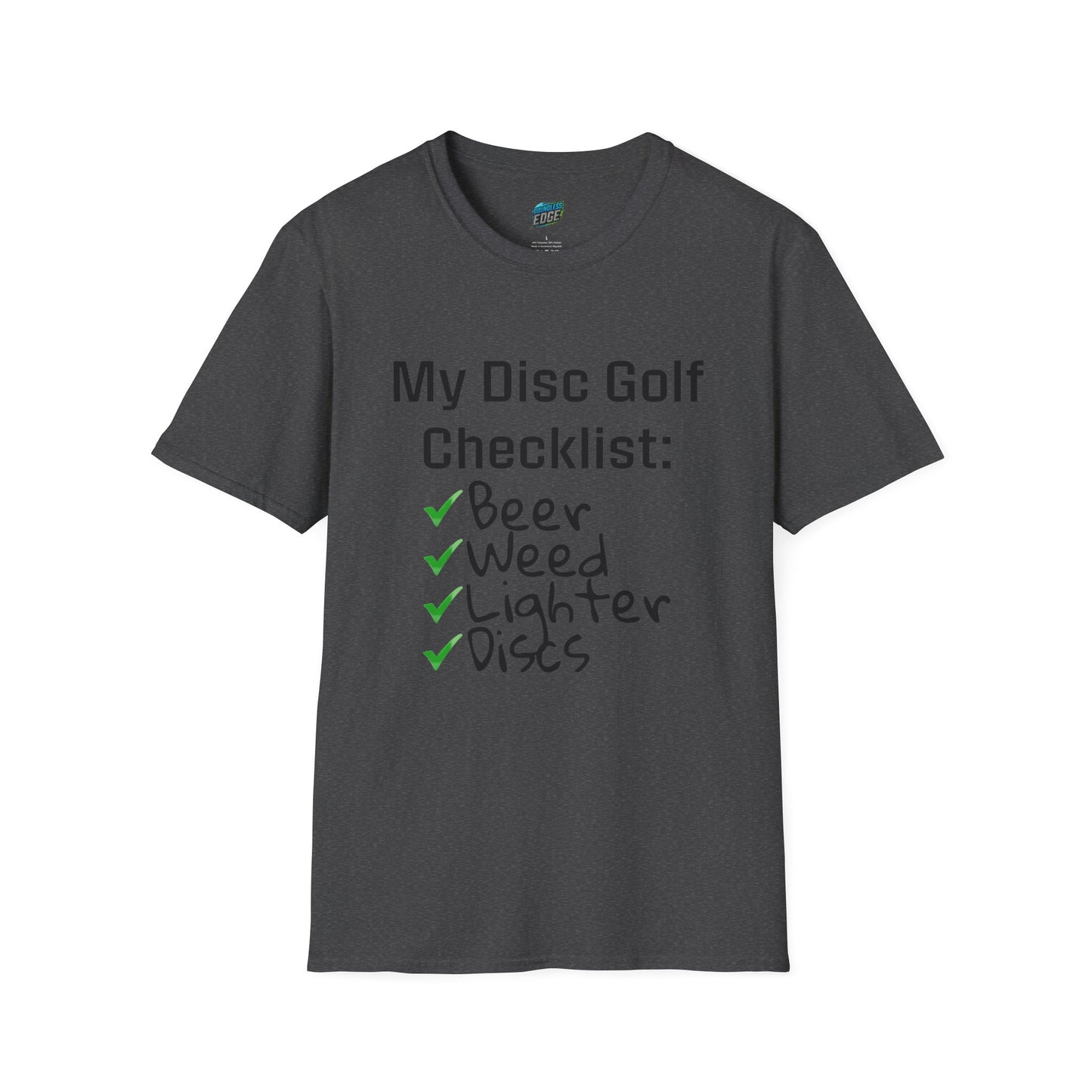 My Disc Golf Checklist Disc Golf Humor Men's Basic T-Shirt